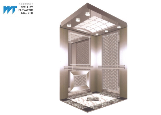 آسانسور کابین دکوراسیون طراحی آینه ای ساده و سخاوتمندانه برای آسانسور