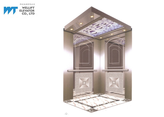 آسانسور کابین دکوراسیون طراحی آینه ساده برای آسانسور هتل مدرن
